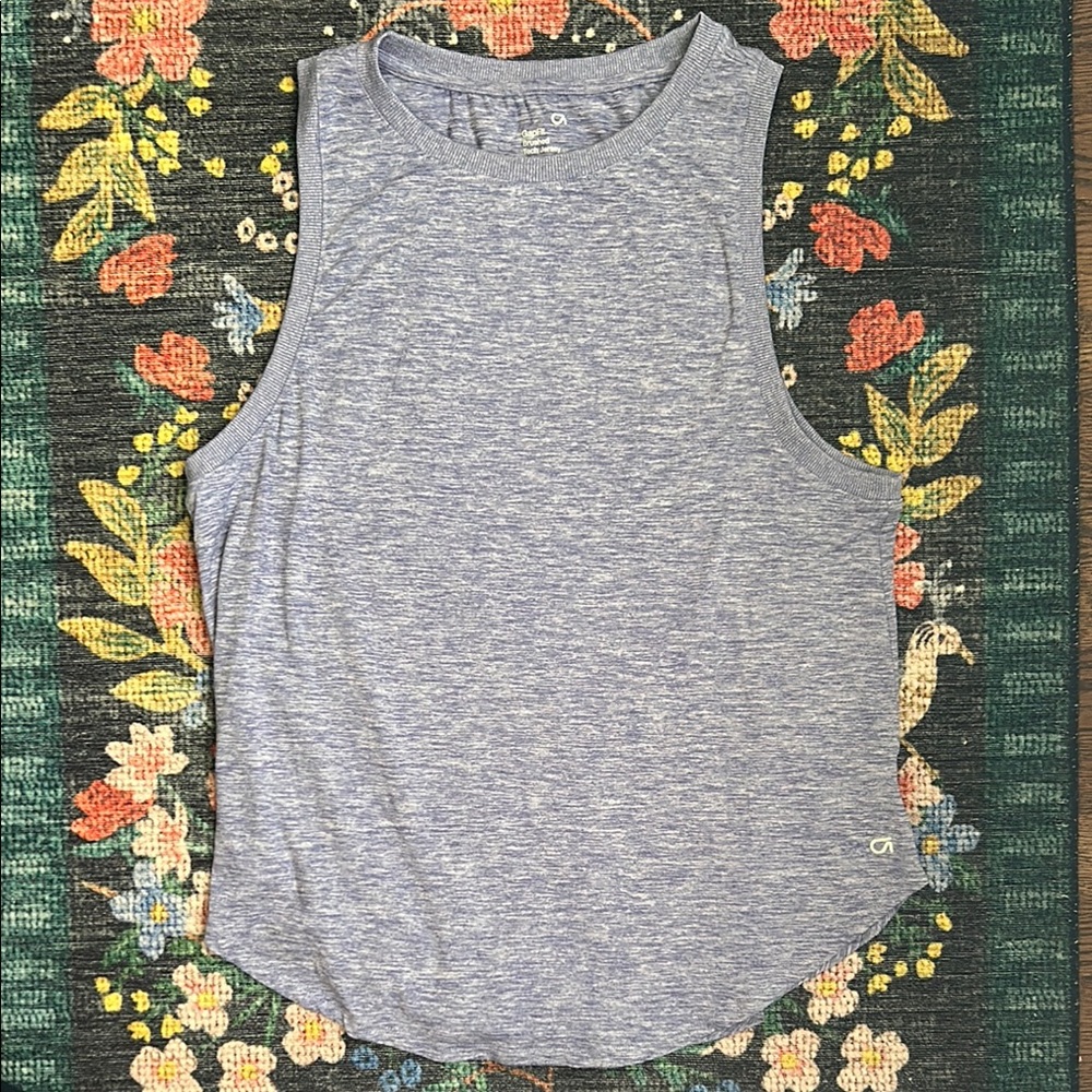 Gap Fit Purple Brushed Tech Jersey Tank Top, Size Large